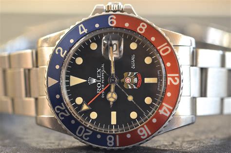 Rolex Gmt 1675 UAE Ministry Of Defense Logo 40mm Men's